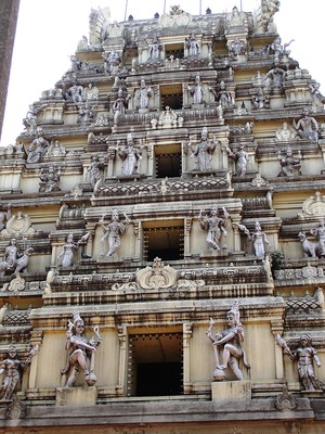 A colorful South Indian temple